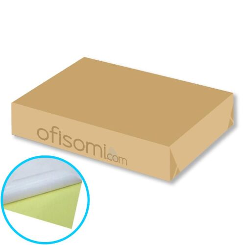 1. Hamur Yapışkanlı Sticker Kağıt A6 Mat 90Gr/m² 100 Adet/Paket - OFİSOMİ