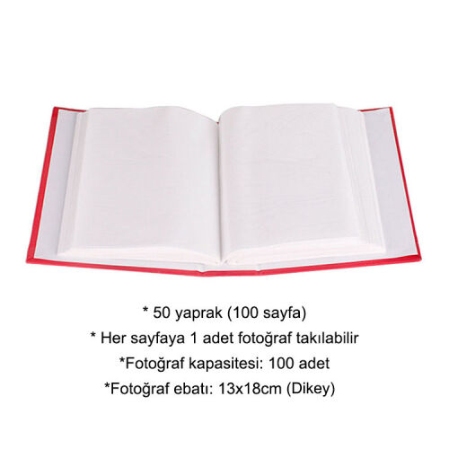 100'lük Pencereli Fotoğraf Albümü - 13x18cm - OFİSOMİ-T (1)