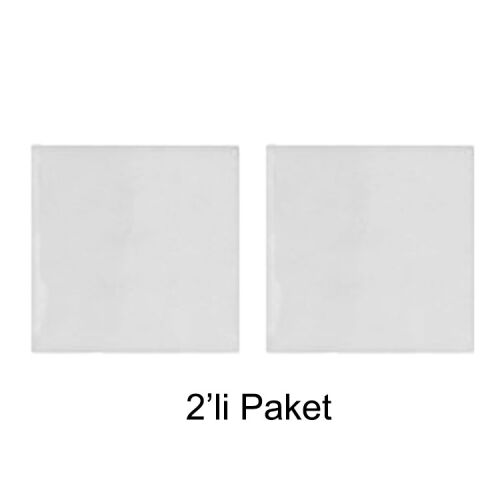 15x15cm Süblimasyon Kare Seramik - 2'li Paket - OFİSOMİ-T
