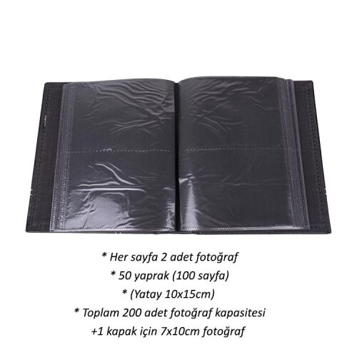 200'lük Deri Fotoğraf Albümü - 10x15 - OFİSOMİ-T (1)