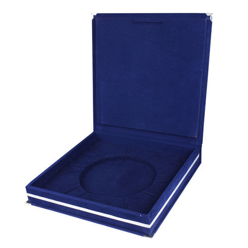 25 cm Kadife Tabak Kutusu - Lacivert - OFİSOMİ-S