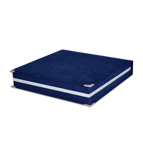 25 cm Kadife Tabak Kutusu - Lacivert - 3