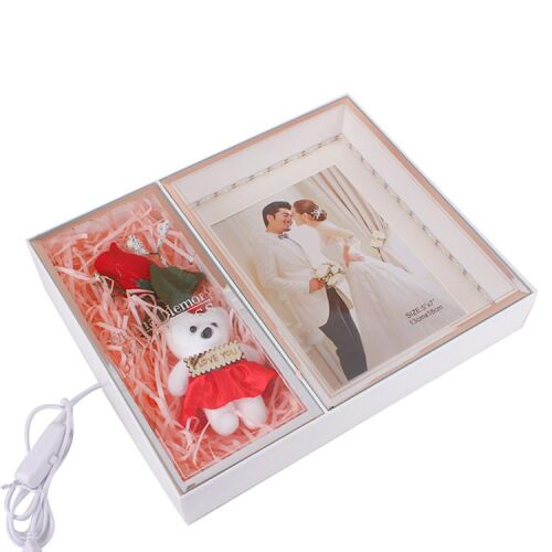 3D LED'li Ayıcık Fotoğraf Çerçevesi - 5