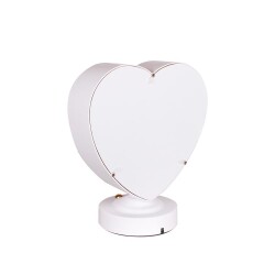 3D LED'li Çiçek Arajmanlı Kalpli Çerçeve - 5