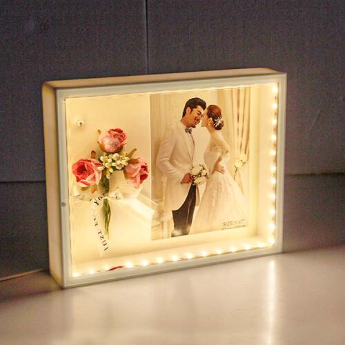 3D LED'li Çiçek Buketi Fotoğraf Çerçevesi - 7