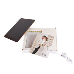 3D LED'li Çiçek Buketi Fotoğraf Çerçevesi - 2