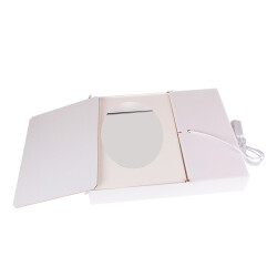 3D LED'li Güllü Ayıcıklı Fotoğraf Çerçevesi - 2