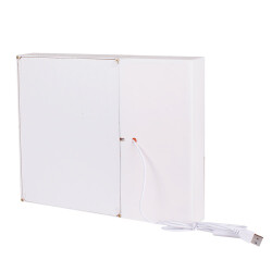 3D LED'li Güllü Ayıcıklı Fotoğraf Çerçevesi - 3