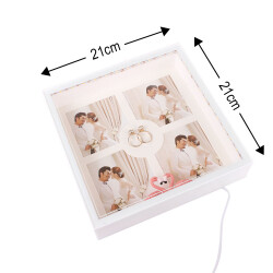 3D LED'li Kuğu Fotoğraf Çerçevesi - 4