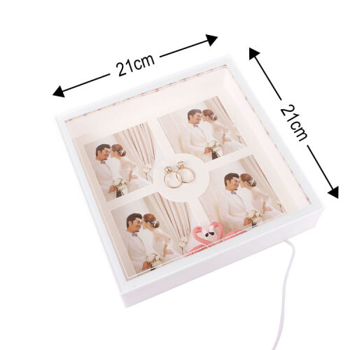 3D LED'li Kuğu Fotoğraf Çerçevesi - 4