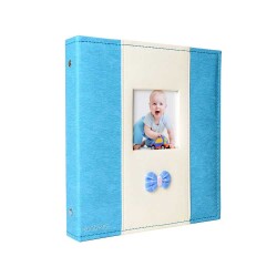 200'lük 10x15cm. Pencereli Deri Memory Fotoğraf Albümü - 4