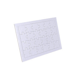 5'li Paket Süblimasyon Dikdörtgen Puzzle A5 - 24 Parça - 6