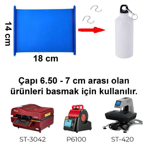 9 oz Termos ve Matara Baskı Aparatı - P6100 Uyumlu - 1