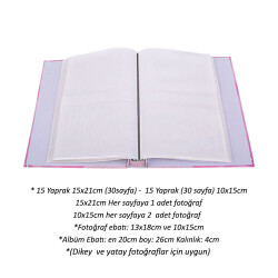 90'lık 10x15 ve 15x21 Notlu Fotoğraf Albümü - 2