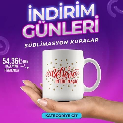 Süblimasyon Kupa Bardak