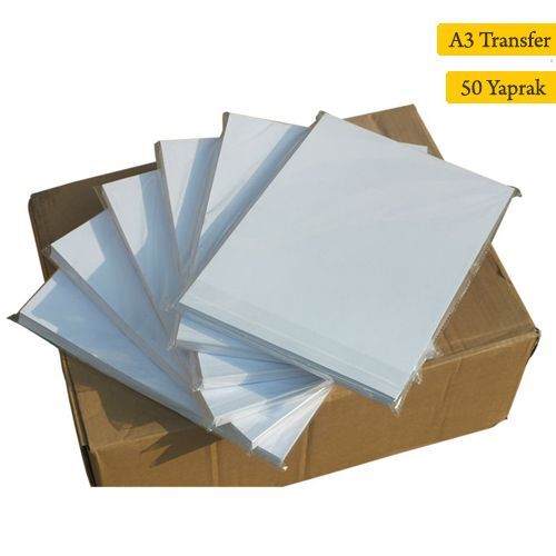 A3 İthal Transfer Baskı Kağıdı Polyester-Seramik-Metal - 50 Yaprak - OFİSOMİ