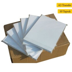 A3 İthal Transfer Baskı Kağıdı Polyester-Seramik-Metal - 50 Yaprak - 1