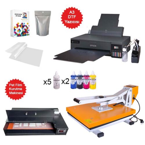 A3 Mega Modifiyeli DTF Tekstil Baskı Makine Seti - OFİSOMİ-T