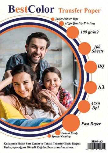 A4-A3 Hızlı Kuruyan Süblimasyon Transfer Kağıtları - OFİSOMİ-T (1)