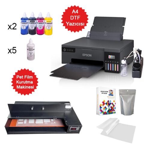 A4 Modifiyeli DTF Basic Tekstil Baskı Makine Seti - OFİSOMİ-T
