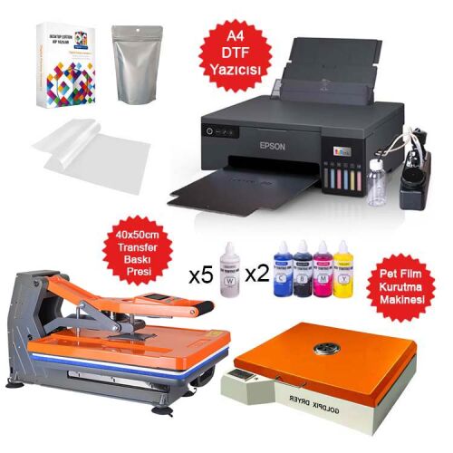 A4 Modifiyeli DTF Full Tekstil Baskı Makine Seti - OFİSOMİ-T (1)
