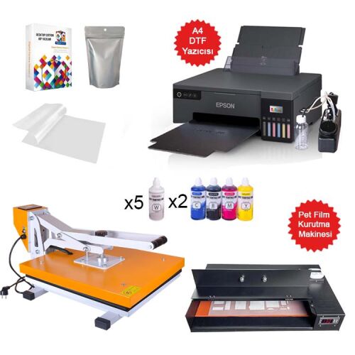 A4 Modifiyeli DTF Mega Tekstil Baskı Makine Seti - OFİSOMİ-T