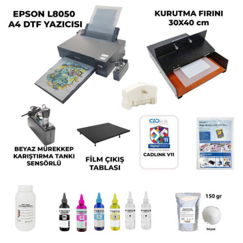 A4 DTF Tekstil Baskı Seti (CADLink) - 2