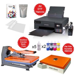 A4 Modifiyeli DTF Full Tekstil Baskı Makine Seti - 2