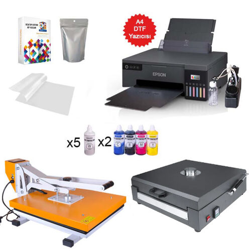 A4 Modifiyeli DTF Mega Tekstil Baskı Makine Seti - 3
