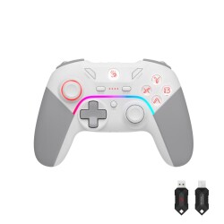 A4 Tech Bloody Gpw70 Rgb 2.4Ghz Kablosuz&Usb Pc Android Switch Ps3 Sports White Beyaz GamePad - 2