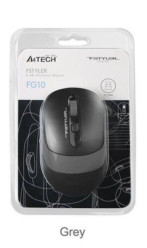 A4 Tech Fg10 Gri Nano Kablosuz Optik 2000 Dpı Mouse - A4TECH