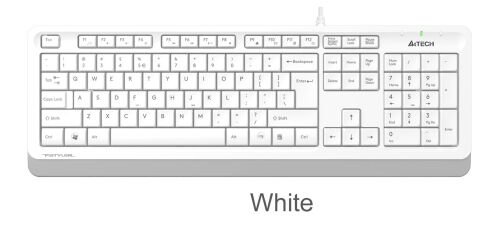 A4 Tech Fk10 Q Usb Fsytyler Beyaz Tr Fn-Mmedya Klavye - A4TECH (1)