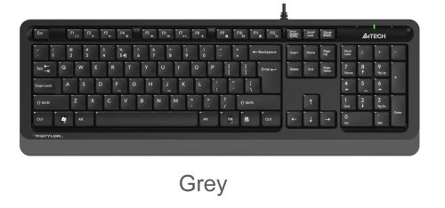 A4 Tech Fk10 Q Usb Fsytyler Gri Tr Fn-Multimedya Klavye - A4TECH (1)