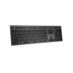 A4 Tech Fstyler FBX50C Gri Bluetooth+2.4G Nano Fn Şarjlı Multimedya Klavye - 2