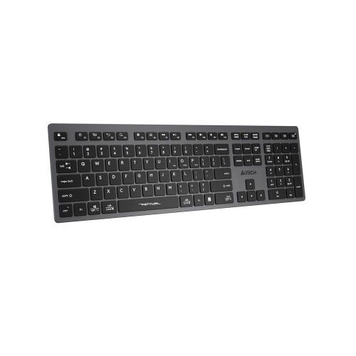 A4 Tech Fstyler FBX50C Gri Bluetooth+2.4G Nano Fn Şarjlı Multimedya Klavye - 2