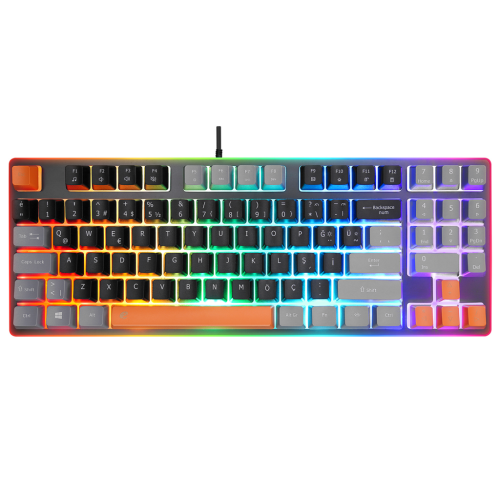 ACER eMachines, EAK216, Siyah, USB Kablolu, Rainbow Backlight, Membran Renkli Tuşlar, Türkçe Q, 90 Tuşlu, Gaming Klavye - Acer