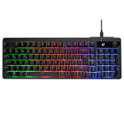 ACER eMachines, EAK860, Siyah, USB Kablolu, Rainbow Backlight, Membran Tuşlar, Türkçe Q, 100 Tuşlu, Gaming Klavye - 1