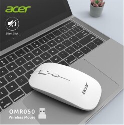 Acer Omr050 Beyaz Kablosuz Sessiz Tuşlu Mouse 1000-1200-1600 DPI - 1
