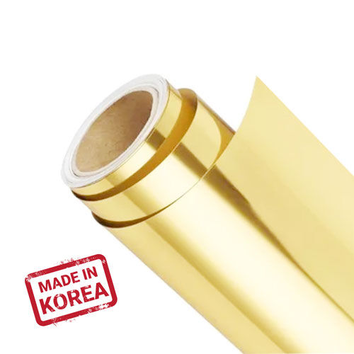 Açık Altın Tekstil Transfer Folyosu (Light Gold Foil) / 51 cm x 1 metre - 2