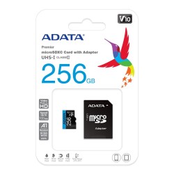 Adata 256GB Premier microSDXC Card with Adapter UHS-I Class10 V10 Hafıza Kartı - 1