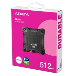 Adata 512Gb SD620 Siyah Taşınabilir Usb 3.2 Gen2 Ssd Harici Disk - 1