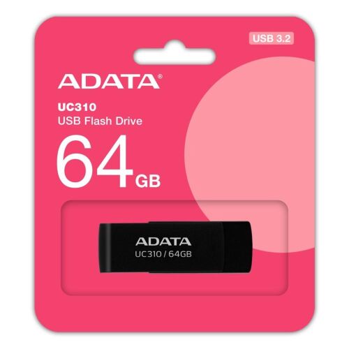 Adata UC310-64GB 64GB USB3.2 Gen1 Black Flash Bellek - ADATA