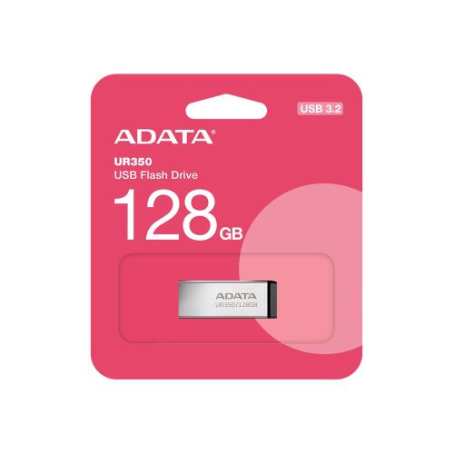 Adata UR350-128G 128GB USB3.2 Gen1 Metal Flash Bellek - 1
