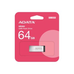 Adata UR350-64G 64GB USB3.2 Gen1 Metal Flash Bellek - 1