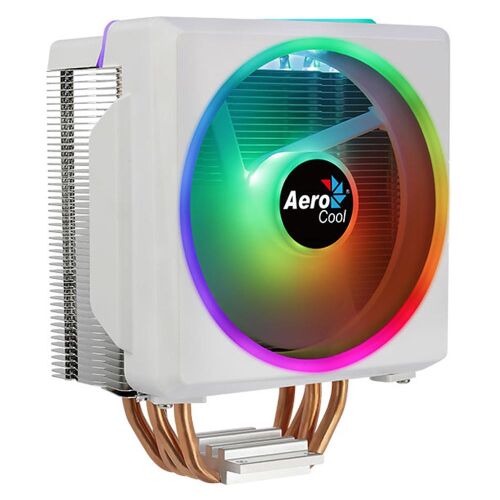 Aerocool AE-CC-CYLN4F-W Cylon 4F Beyaz 12cm ARGB Şeffaf Fan İşlemci Soğutucu - AEROCOOL