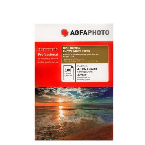 Agfa Photo Glossy,Parlak 10x15 270Gr/m² Fotoğraf Kağıdı 100 Yaprak - AGFA PHOTO