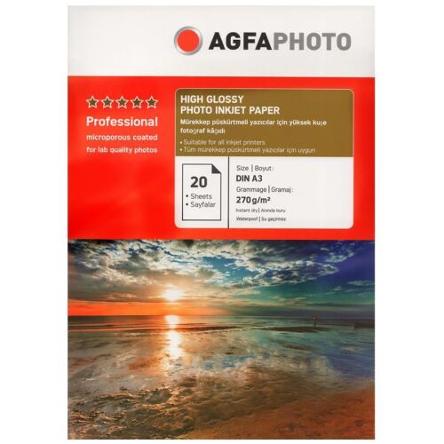 Agfa Photo Glossy,Parlak A3 270Gr/m² Fotoğraf Kağıdı 20 Yaprak - AGFA PHOTO