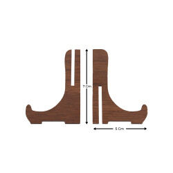Ahşap 7 cm Teşhir Ayağı - Ceviz - 2