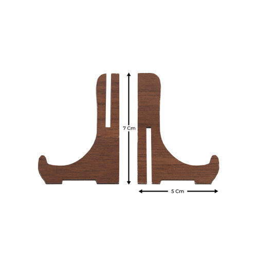 Ahşap 7 cm Teşhir Ayağı - Ceviz - OFİSOMİ-S (1)