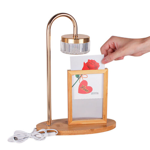 Ahşap Dekoratif Fotoğraflı Masa Lambası - 4